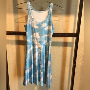 Sky blue cloud dress